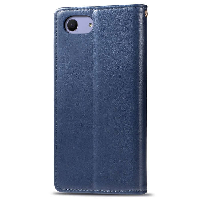 Retro Solid Color Leather Buckle Mobile Phone Protection Leather Case with Lanyard & Photo Frame ...