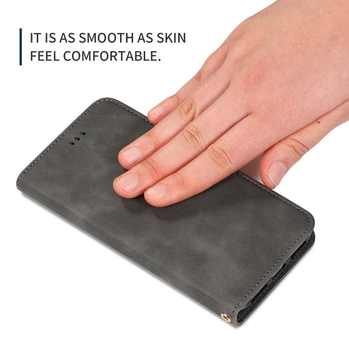 Retro Skin Feel Business Magnetic Horizontal Flip Leather Case for Google Pixel 4XL(Dark Grey)