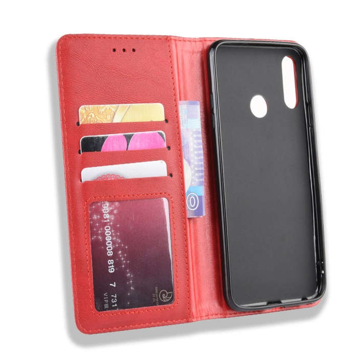 Magnetic Buckle Retro Crazy Horse Texture Horizontal Flip Leather Case for LG W10,with Holder & C...