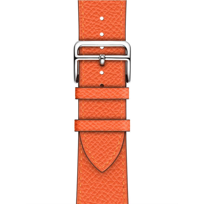 For Apple Watch 3 / 2 / 1 Generation 38mm Universal Leather Cross Band(Orange)