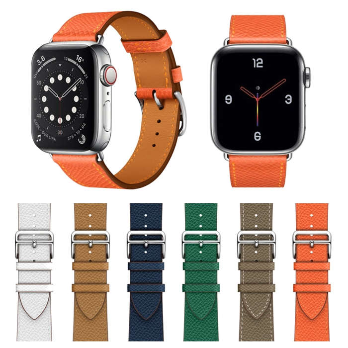 For Apple Watch 3 / 2 / 1 Generation 38mm Universal Leather Cross Band(Green)