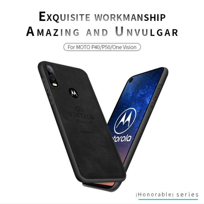 PINWUYO Shockproof Waterproof Full Coverage PC + TPU + Skin Protective Case for Motorola Moto P40...