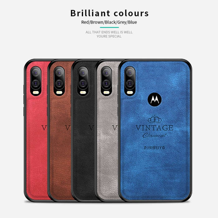 PINWUYO Shockproof Waterproof Full Coverage PC + TPU + Skin Protective Case for Motorola Moto P40...