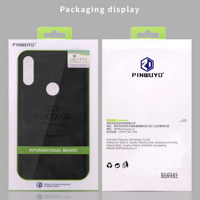 PINWUYO Shockproof Waterproof Full Coverage PC + TPU + Skin Protective Case for Motorola Moto P40...