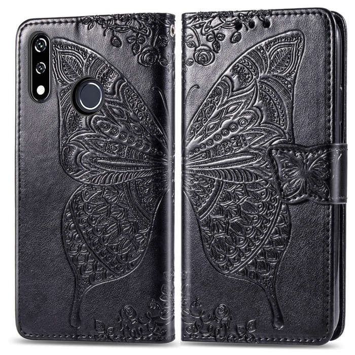 Butterfly Love Flowers Embossing Horizontal Flip Leather Case For LG W10 with Holder & Card Slots...