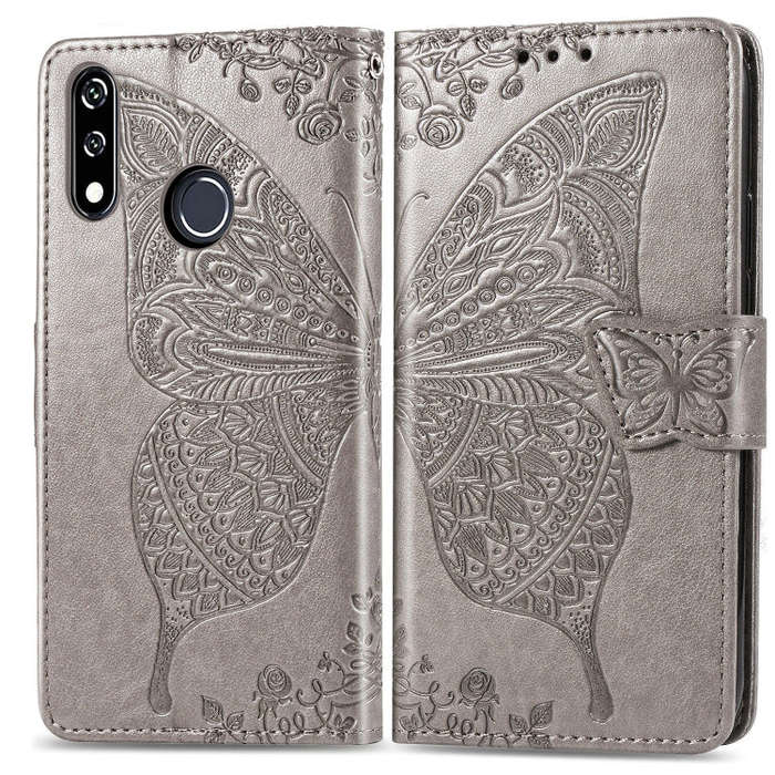 Butterfly Love Flowers Embossing Horizontal Flip Leather Case For LG W10 with Holder & Card Slots...
