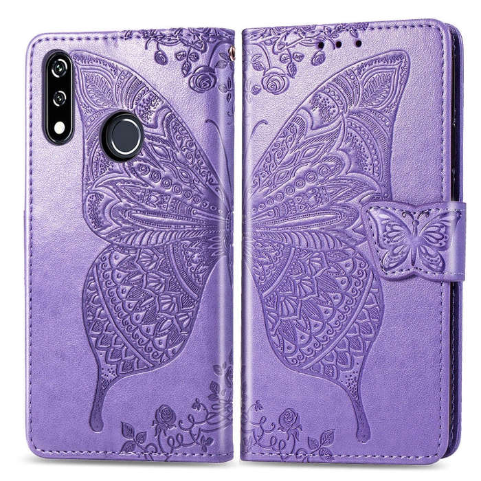 Butterfly Love Flowers Embossing Horizontal Flip Leather Case For LG W10 with Holder & Card Slots...