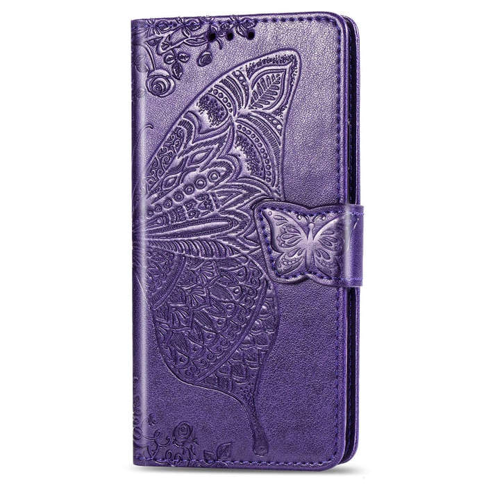Butterfly Love Flowers Embossing Horizontal Flip Leather Case For LG W10 with Holder & Card Slots...