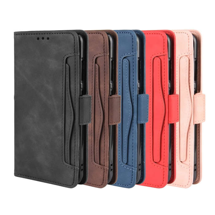 Wallet Style Skin Feel Calf Pattern Leather Case For Nokia 3.2,with Separate Card Slot(Red)