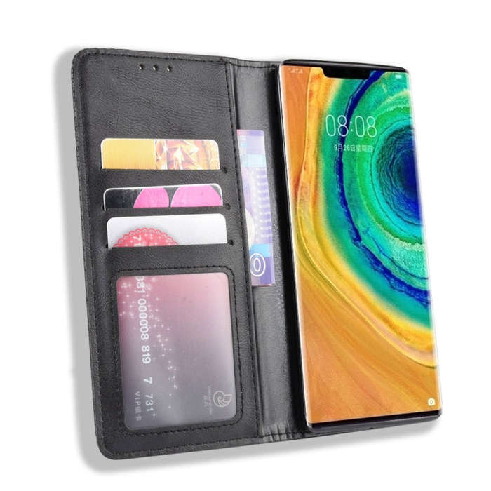 Magnetic Buckle Retro Crazy Horse Texture Horizontal Flip Leather Case for Huawei Mate 30 Pro , w...