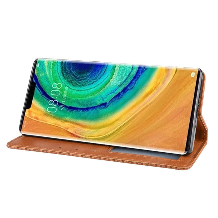 Magnetic Buckle Retro Crazy Horse Texture Horizontal Flip Leather Case for Huawei Mate 30 Pro , w...