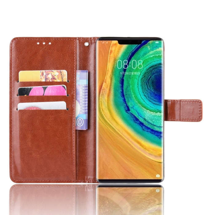 Retro Crazy Horse Texture Horizontal Flip Leather Case for Huawei Mate 30 Pro, with Holder & Card...