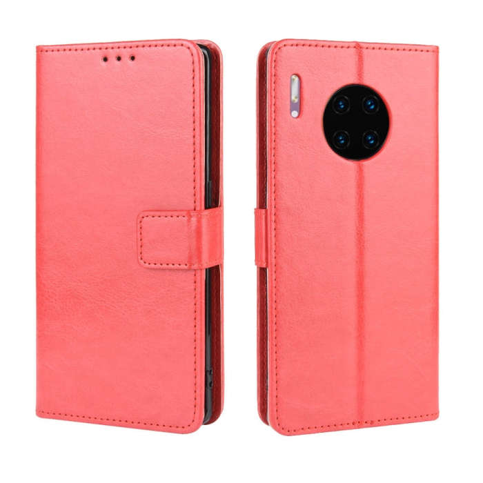 Retro Crazy Horse Texture Horizontal Flip Leather Case for Huawei Mate 30 Pro, with Holder & Card...