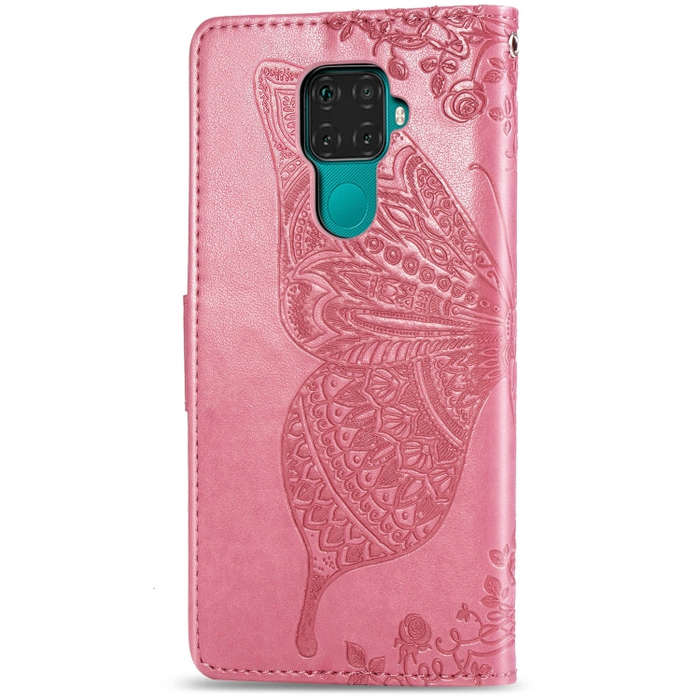 For Huawei Mate 30 Lite / Nova 5i Pro Butterfly Love Flowers Embossing Horizontal Flip Leather Ca...