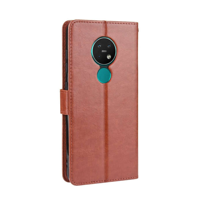 For Nokia 7.2 / Nokia 6.2 Retro Crazy Horse Texture Horizontal Flip Leather Case , with Holder & ...