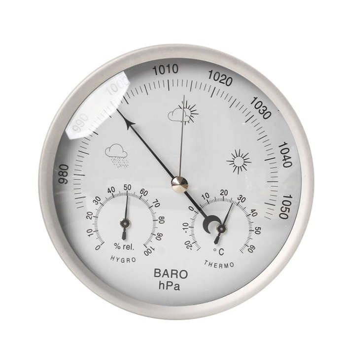 THB9392 132mm Wall Mounted Digital Thermometer Hygrometer Household High Accuracy Pressure Gauge ...
