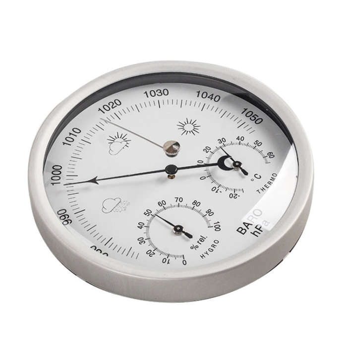 THB9392 132mm Wall Mounted Digital Thermometer Hygrometer Household High Accuracy Pressure Gauge ...