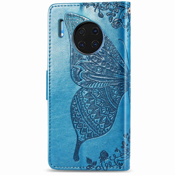 For Huawei Mate 30 Pro Butterfly Love Flower Embossed Horizontal Flip Leather Case with Bracket /...