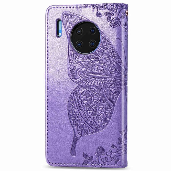 For Huawei Mate 30 Pro Butterfly Love Flower Embossed Horizontal Flip Leather Case with Bracket /...