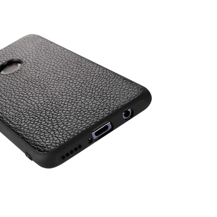 For Huawei P30 Lite Lychee Grain Cortex Anti-falling TPU Mobile Phone Shell Protective Case(Deep ...