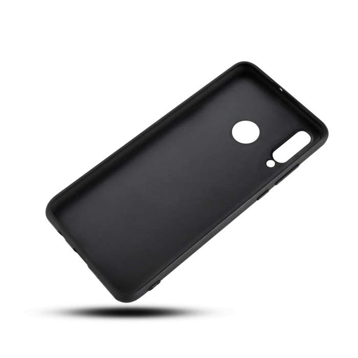 For Huawei P30 Lite Lychee Grain Cortex Anti-falling TPU Mobile Phone Shell Protective Case(Brown)