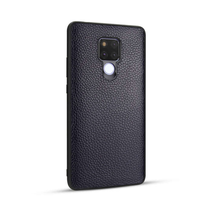 For Huawei Mate 20X Lychee Grain Cortex Anti-falling TPU Mobile Phone Shell Protective Case(Deep ...