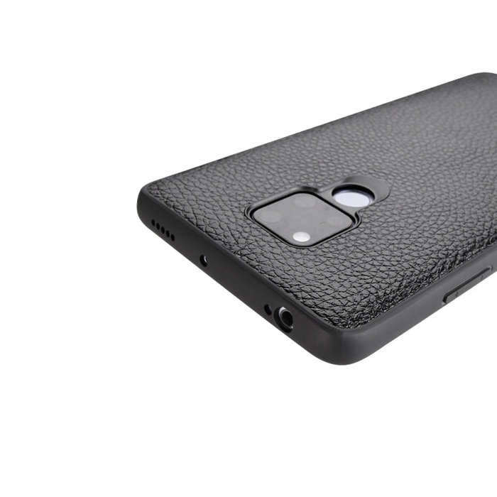 For Huawei Mate 20X Lychee Grain Cortex Anti-falling TPU Mobile Phone Shell Protective Case(Deep ...
