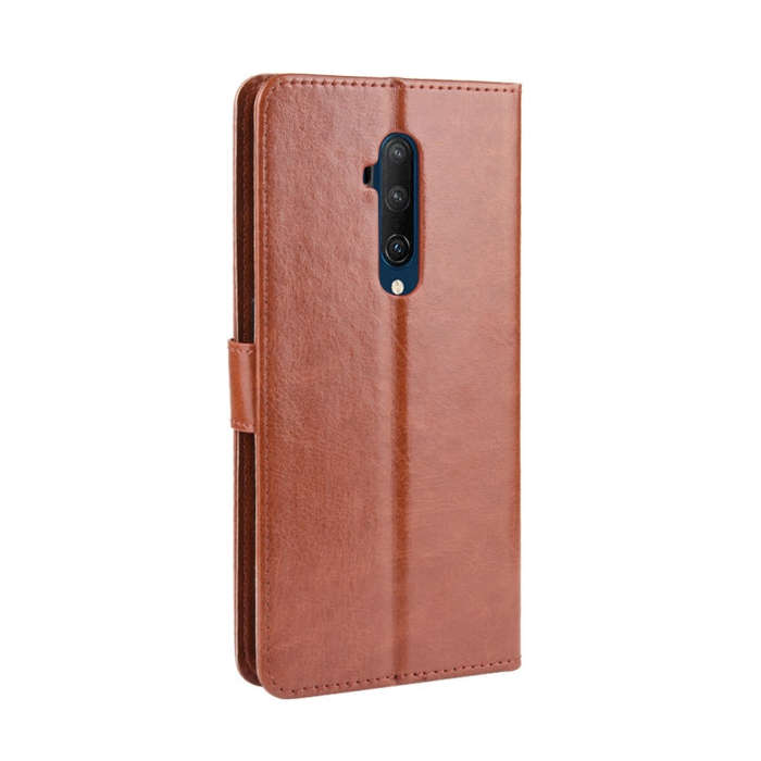 For OnePlus 7T Pro  Retro Crazy Horse Texture Horizontal Flip Leather Case with Holder & Card Slo...