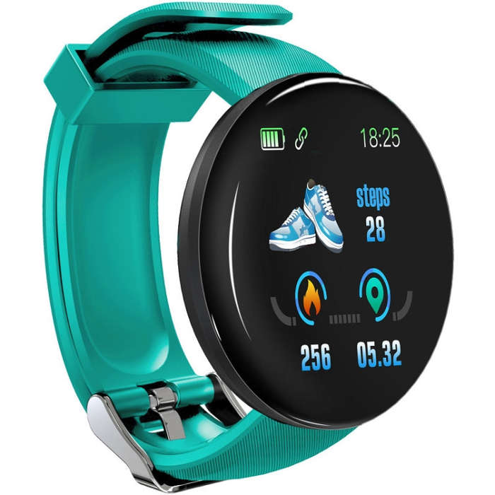 D18 1.3inch TFT Color Screen Smart Watch IP65 Waterproof,Support Call Reminder /Heart Rate Monito...