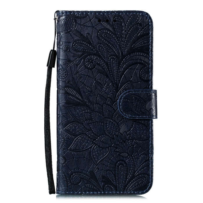 For Huawei P40 Lace Flower Embossing Pattern Horizontal Flip Leather Case with Holder & Card Slot...