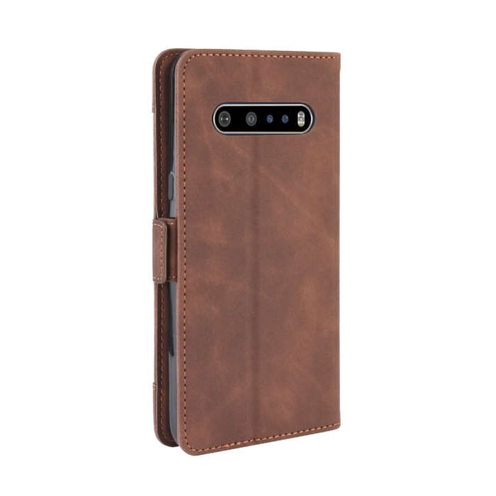 For LG V60 ThinQ 5G Wallet Style Skin Feel Calf Pattern Leather Case with Separate Card Slot(B...