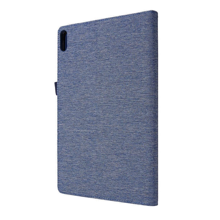 For Huawei Matepad Pro 10.8 Fabric + TPU Flat Protective case With Name Card Clip(dark blue)