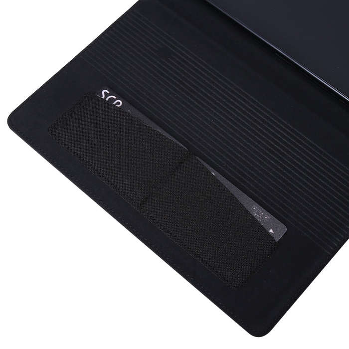 For Huawei Matepad Pro 10.8 Fabric + TPU Flat Protective case With Name Card Clip(dark blue)