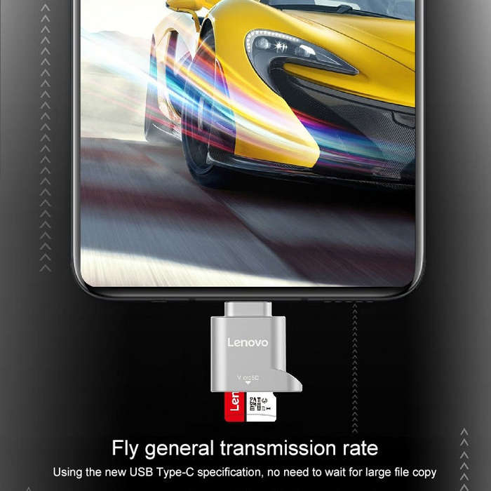 Lenovo D201 USB-C / Type-C To TF Card Reader