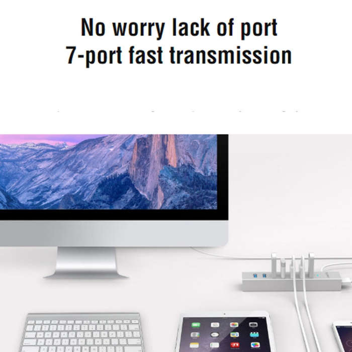 ORICO ASH7-U3 Aluminum Alloy 7 Ports USB 3.0 HUB