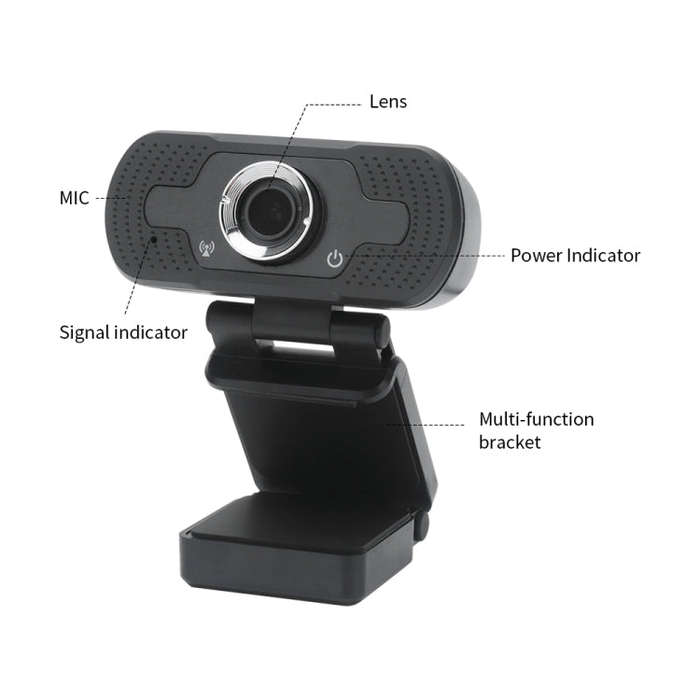 Full HD 1080P Web Camera With Noise Cancellation Microphone Skype Streaming Live Camera for Compu...