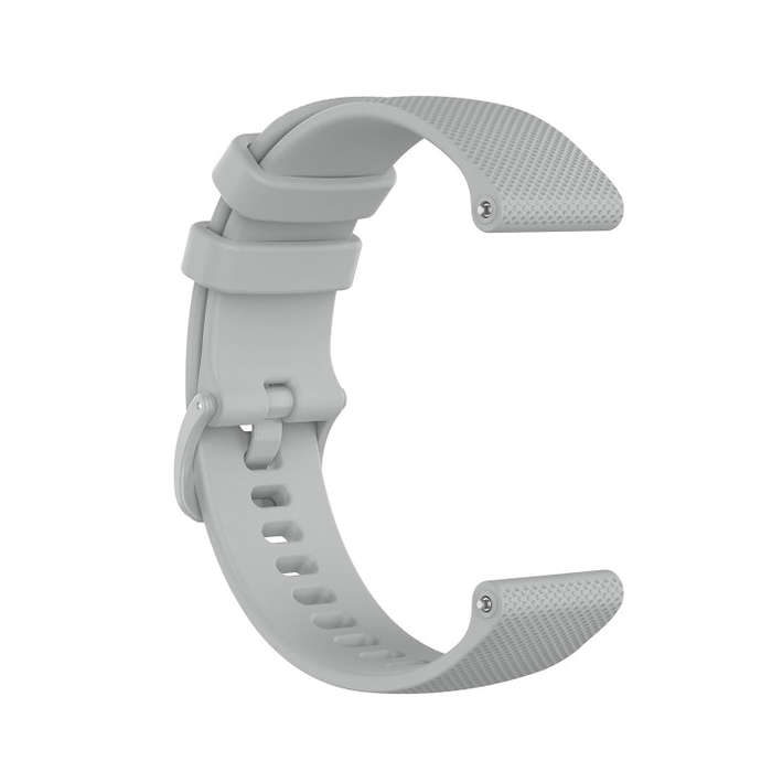 20mm Silicone Watch Band For Huami Amazfit GTS / Samsung Galaxy Watch Active 2 / Gear Sport(Gray)