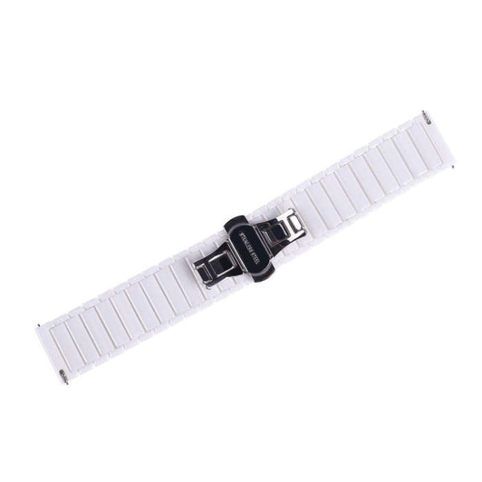 22mm For Huawei Watch GT2e GT2 46mm Ceramic Watch Band(White)
