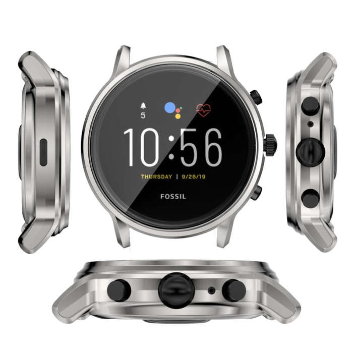 Suitable for FOSSIL Gen 5 Carlyle All-inclusive Electroplated TPU Protective Shell(Silver)