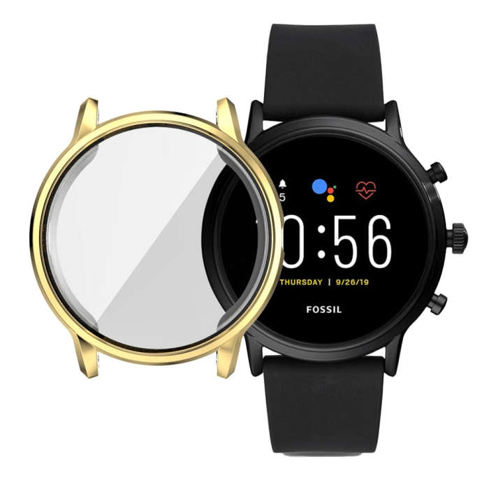 Suitable for FOSSIL Gen 5 Carlyle All-inclusive Electroplated TPU Protective Shell(Gold)