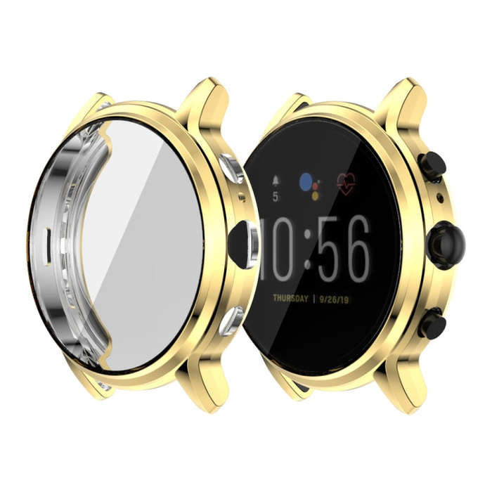 Suitable for FOSSIL Gen 5 Carlyle All-inclusive Electroplated TPU Protective Shell(Gold)