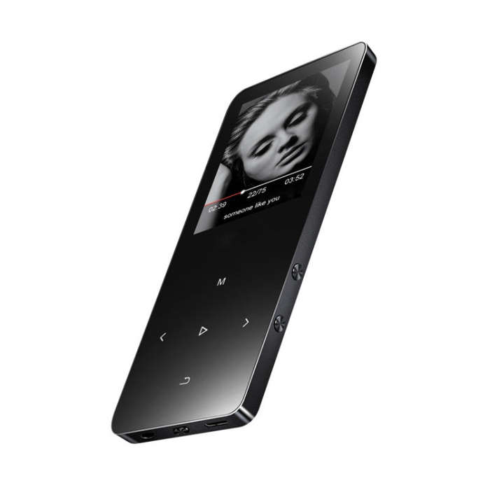 X2 1.8 inch Touch Screen Metal Bluetooth MP3 MP4 Hifi Sound Music Player 8GB(Black)