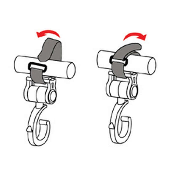 2 PCS/LOT Baby Stroller Accessories Hook Multifunction Baby Stroller Black Plastic Hook(Pink)