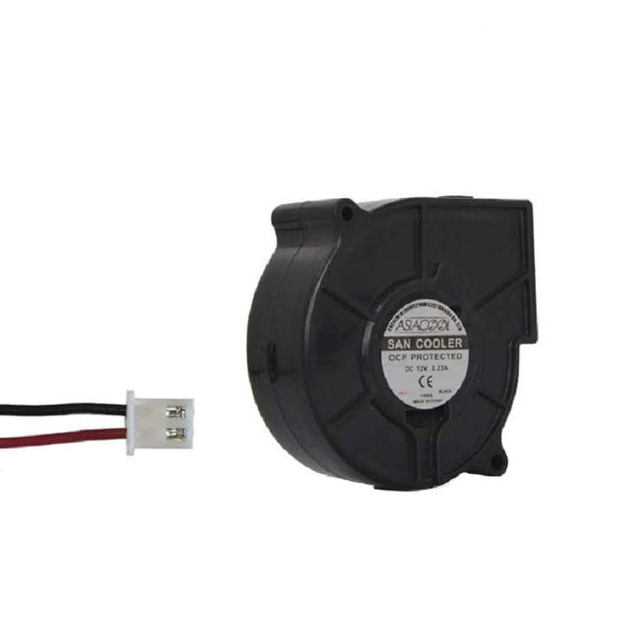 ASIACOOL Silent Turbo Blower Fan, Specification:7530 12V