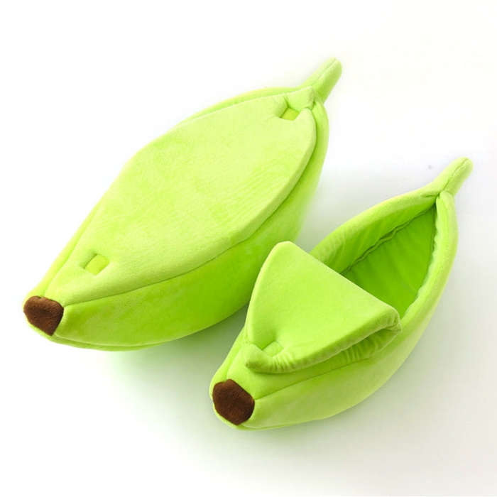 Creative Kennel Banana Shape Cat Litter Winter Warm Pet Nest, Size:XL(Green)