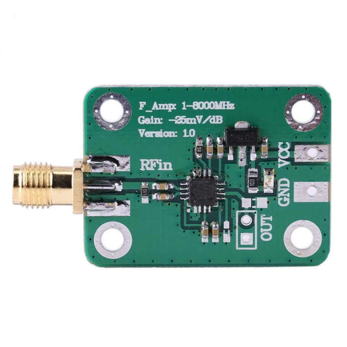 AD8318 RF Logarithmic Detector 1-8000MHz Dynamometer 70dB RSSI Measurement Power Meter