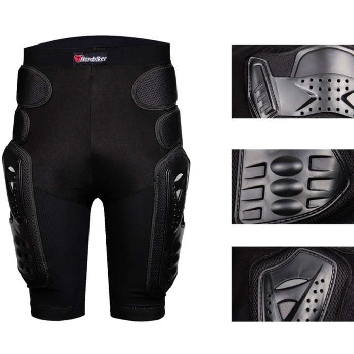HEROBIKER MP1001B Motorcycleoff-road Armor Pants Cycling Short Style Drop-proof Protective Pants,...