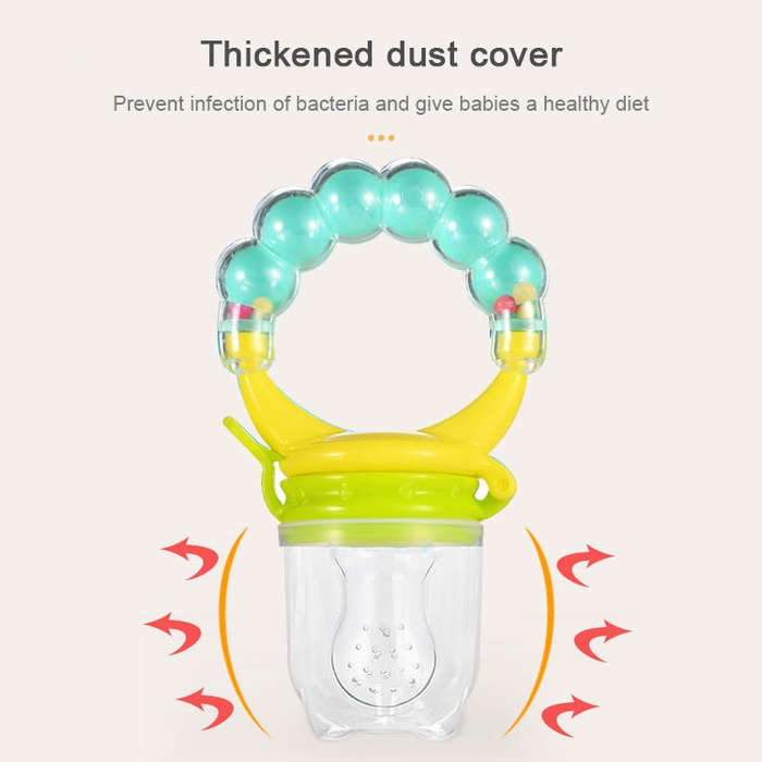 Baby Nipple Fresh Food Fruit Milk Feeding Bottles Learn Feeding Drinking Handle Teething Pacifier...