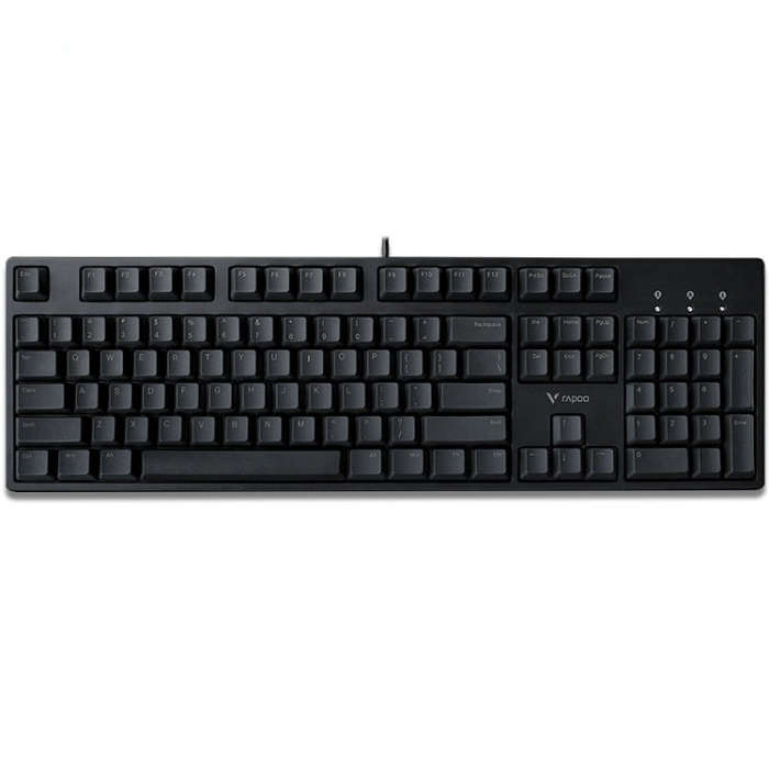 Rapoo V860 Desktop Wired Gaming Mechanical Keyboard, Specifications:104 Keys(Tea Shaft)