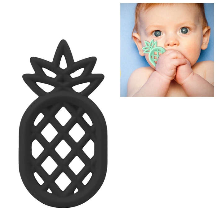 5 PCS Pineapple Silicone Teether Babies Teething Pendant Nursing Soft Silicone Safe Toys for Soot...